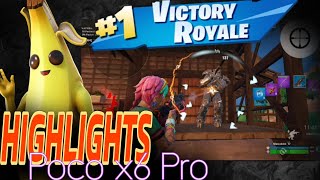 fortnitemobile ¦ HIGHLIGHTS  poco x6 Pro [upl. by Lilaj]