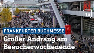 So viel ist auf der Frankfurter Buchmesse los  hessenschau [upl. by Ilonka114]