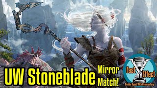 UW Stoneblade Mirror  Legacy Magic the Gathering wCommentary  Brainstorm MTG  Fast Effect [upl. by Suzan45]