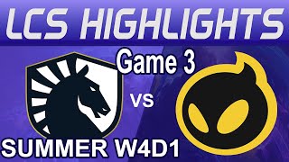 TL vs DIG Highlights Game 3 LCS Summer 2024 Highlights Team Liquid vs Dignitas by Onivia [upl. by Suaeddaht]