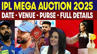 IPL 2025 Mega Auction Date  venue Full Details Revealed  Criczip [upl. by Natassia]