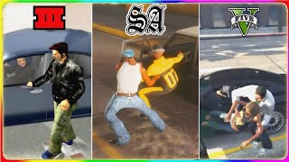 Evolution of Carjacking in GTA Games GTA 3  GTA 5 [upl. by Ahrat]