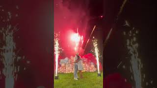 Amazing fireworks gender reveal show✨ genderrevealideas genderreveal [upl. by Liagabba82]