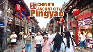 Walk China 4K  Pingyao Ancient City Street Walking  Jinzhong Shanxi Province [upl. by Maggy]