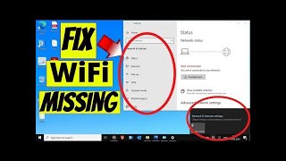 Fixed ✅ Wifi Not Showing In Windows 1011  ZK Guides [upl. by Airelav]