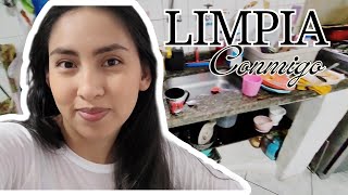 Mi rutina de limpieza de cocina  LIMPIA CONMIGO [upl. by Nylhsa]