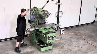 Reiden FU 100 Universal milling machine Mach4Metal [upl. by Enalda]