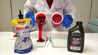 AMSOIL FuelEfficient VS Lexus WS ATF Cold Flow Test [upl. by Yatzeck]