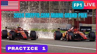 🔴F1 LIVE  2024 MIAMI GP  FP1  Live data and Commentary Miami International Autodrome [upl. by Leihcey134]