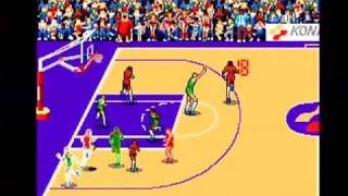 Double Dribble Konami Classic Basketball Arcade Part 1 [upl. by Neomah]