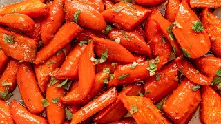 Brown Sugar Glazed Carrots Recipe [upl. by Anilas]