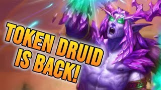 Token Druid is Back  Rise of Shadows  Hearthstone [upl. by Etteb390]