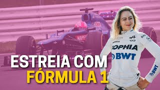 SOPHIA FLÖRSCH PILOTARÁ FÓRMULA 1 PELA PRIMEIRA VEZ [upl. by Georgeanna]