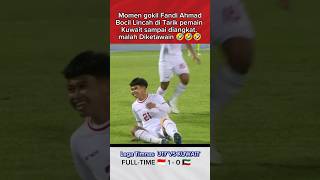 Moment Lucu Timnas U17 VS Kuwait Senyumnya Fandi Ahmad Nular short [upl. by Annawak]