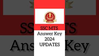 SSC MTS Answer key kab ayegaSSC answer key 2024 SSC MTS Answer Key date shorts ytshorts [upl. by Maris]