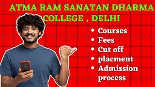 atma Ram Sanatan Dharma College Review Fees coursesPlacement [upl. by Omland]