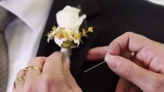 How To Pin a Buttonhole Flower [upl. by Netsew]