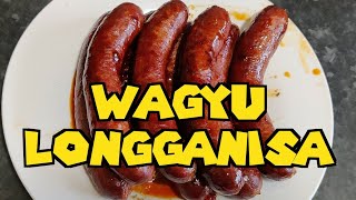 How To Make WAGYU LONGGANISA  Filipino Wagyu Beef Sausage [upl. by Cutlor601]