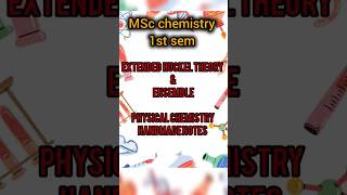 Extended huckel theory amp Ensemble  msc 1st sem  chemistry shorts yotubeshorts [upl. by Anelrac855]