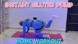 Instant Glutes Pump Home Workout [upl. by Anastice]