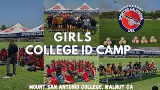 Sporting California USA Girls College ID Camp July 13 2024 [upl. by Burd]