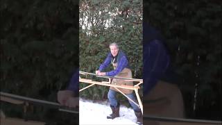 AllWood Ski Waxing Stand  SkiWaxOMatic woodworking [upl. by Naxor]