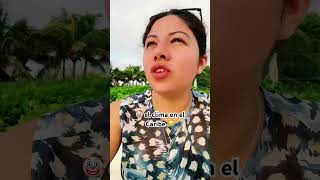 🤡el Caribe y su clima 😂 undiaconmigo vlog playa amanecer caribemexicano [upl. by Llevra]