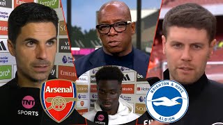 Mikel Arteta Bukayo Saka amp Ian Wright Review Declan Rices Red Card🗣️ Fabian Hurzeler Interview [upl. by Ilohcin]