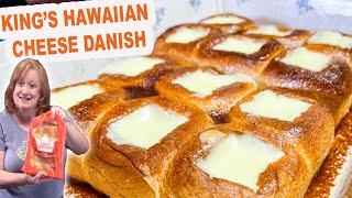 KINGS HAWAIIAN CHEESE DANISH Easy Breakfast or Dessert Recipe [upl. by Delmore415]