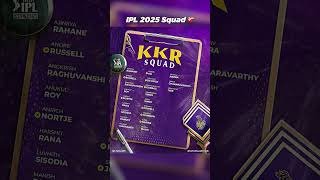 Ipl 2025 squad 💫👻 shorts ipl2025 iplsquad [upl. by Kotick590]