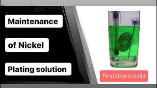 Maintenance of Nickel plating solution nickel electroplating gold troubleshooting bright diy [upl. by Obidiah]