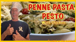 PENNE PASTA WITH HOMEMADE PESTO  Richard in the kitchen [upl. by Oralee]