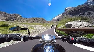 Riding the amazing Stelvio Pass from Bormio up to the pass  Lombardy Italy  road SS 38 [upl. by Lenore]