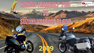 Honda Transalp 700 VS Suzuki Vstrom DL650  CUAL COMPRAR [upl. by Edmonds]