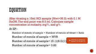 Review on Calculations in Titration [upl. by Eanod]