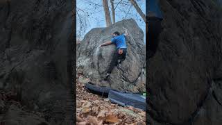 Tjs Arete V4  Flight from doom boulder Powerlinez bouldering [upl. by Eiramoj]