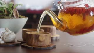 Goji Ginger Tea Recipe How To Make Ginger Goji Berry Tea [upl. by Hazeefah]