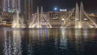 Dubai Water fountain Show  The Prayer By Celine Dion amp Andrea Bocelli  the Dubai mall [upl. by Aneetsirk]