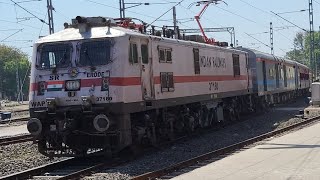 BRAND NEW LHB TRAIN  FIRST LHB RUN OF 16338 ERNAKULAMOKHA EXPRESS ENTERING RAJKOT JUNCTION [upl. by Cherrita]