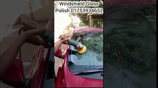 Car Windshield Glass Polish  How to car glass watermark remove  Glass watermark remove formula [upl. by Barnaby]