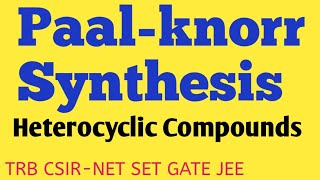 Paal knorr synthesis of furan pyrrole thiophene  tamil  SANTHOSHCHEMISTRY [upl. by Nollahp530]