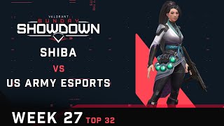 Shiba vs US Army Esports Main  Top 32 Valorant Sunday Showdown 27 [upl. by Nulubez]