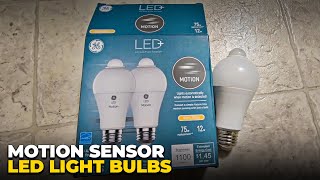 GE LED Light Bulbs  Motion Sensor In Such A Small Package [upl. by Peggie]