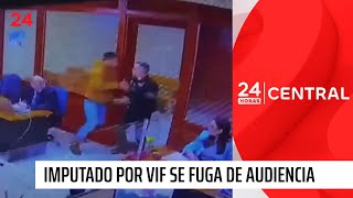 Quién es el imputado por VIF que se fugó de una audiencia en Concepción  24 Horas TVN Chile [upl. by Retrac]