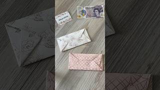 How to make an envelope without tape or glue diy envelope shorts origami how howto papercraft [upl. by Stanfield90]