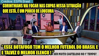 LINHA DE PASSE CORINTHIANS NÃO TINHA TIME PARA PARAR ESSE BOTAFOGO  É O MELHOR FUTEBOL DO BRAISL [upl. by Gulgee]