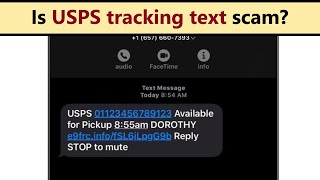 USPS text with tracking number and link  is it scam or legit Also it could be from FedEx or DHL [upl. by Enyamrahs]