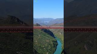 HIGHSPEED EXPRESS BRIDGE WAYS  BEIPANJIANG DUGE BRIDGE 北盘江第一桥 bridge amazing infrastructure [upl. by Anel782]