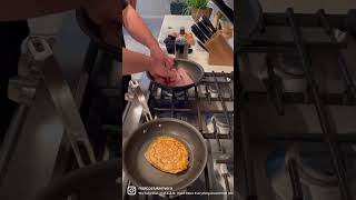 AMAZING Kodiak Cake McGriddles 🥞🍳🥓 recipe in description [upl. by Drarej]