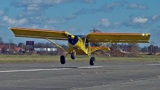 Very short take off and landing with Zeniths STOL CH 750 light sport utility kit airplane [upl. by Nasia]